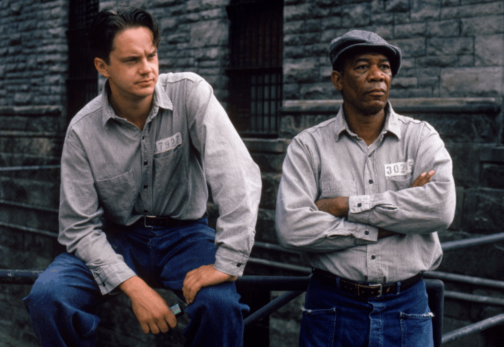 영화 쇼생크 탈출의 주인공 앤디와 레드