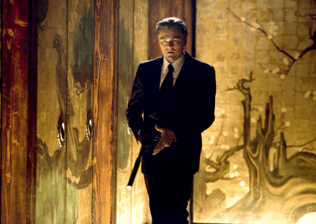 영화 인셉션의 레오나르도디카프리오 장면